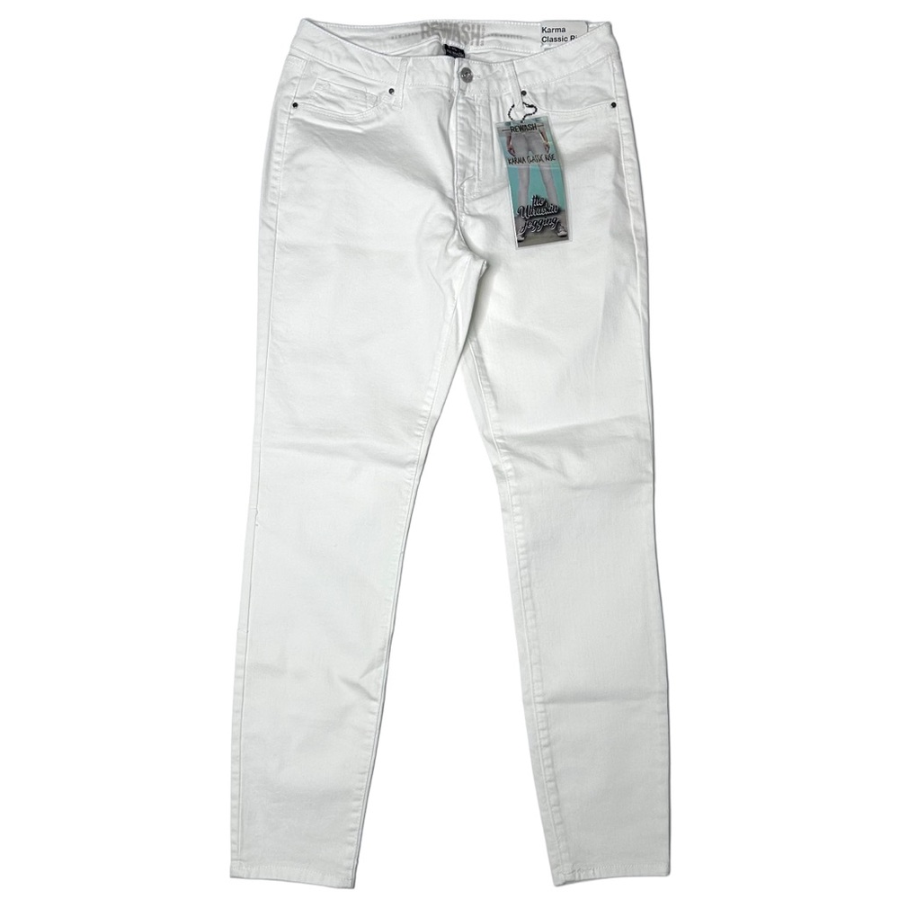 NWT REWASH Karma Classic Rise Ultraskin‎ Jeggings White Size 9/29